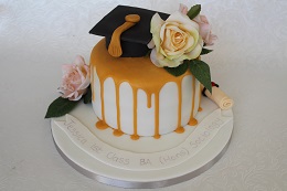 graduation drip cake